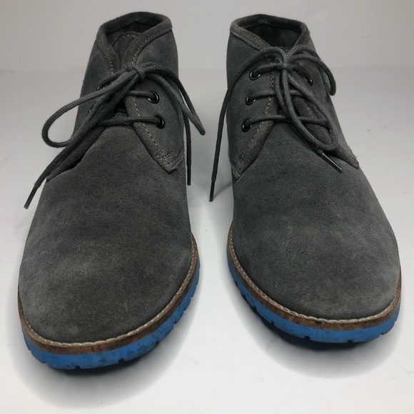 Men's Kurt Geiger Gray Suede Desert Boots Sz 41 - Picture 4 of 10